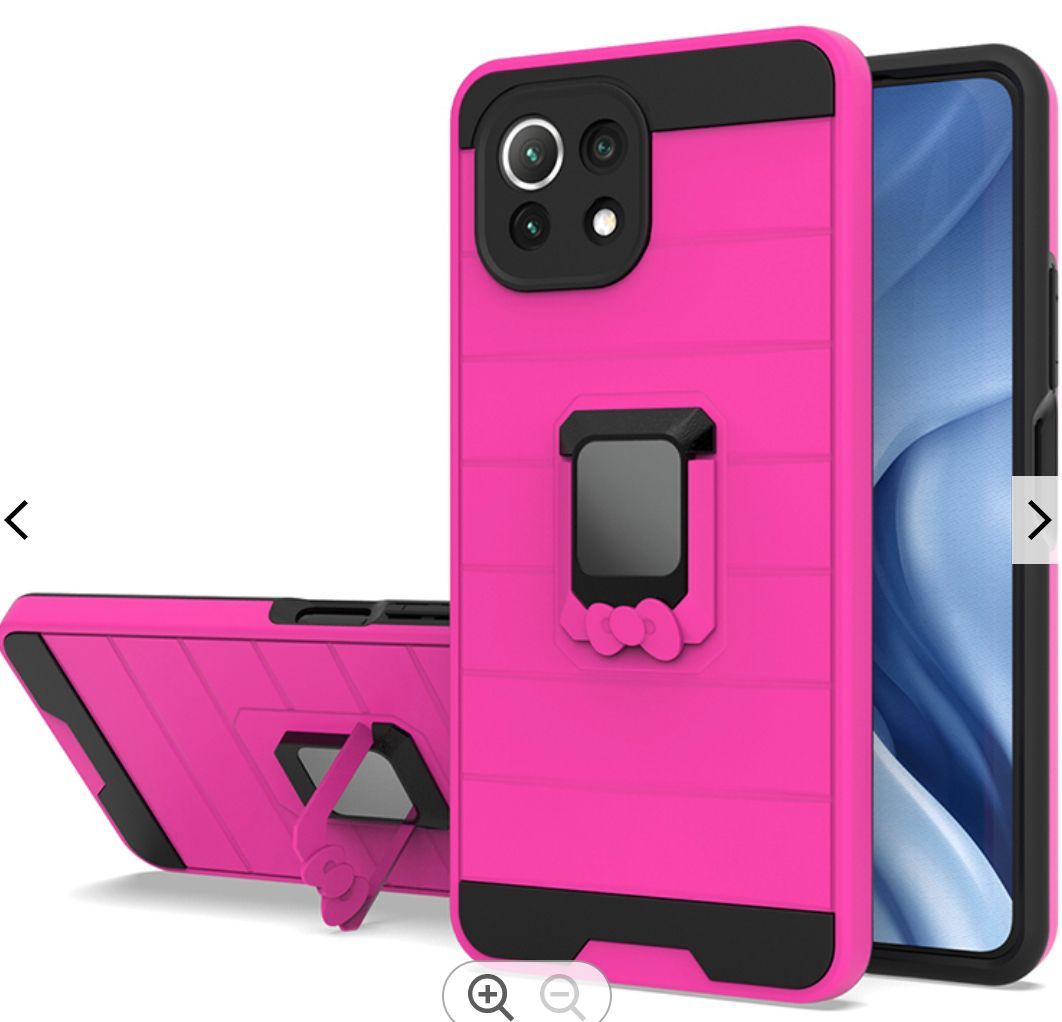 For Motorola Moto G Pure Magnetic Ring Holder Rubber Hybrid Stand Kickstand Slim Texture Rugged Armor Heavy Duty Military Grade Phone Case Cover