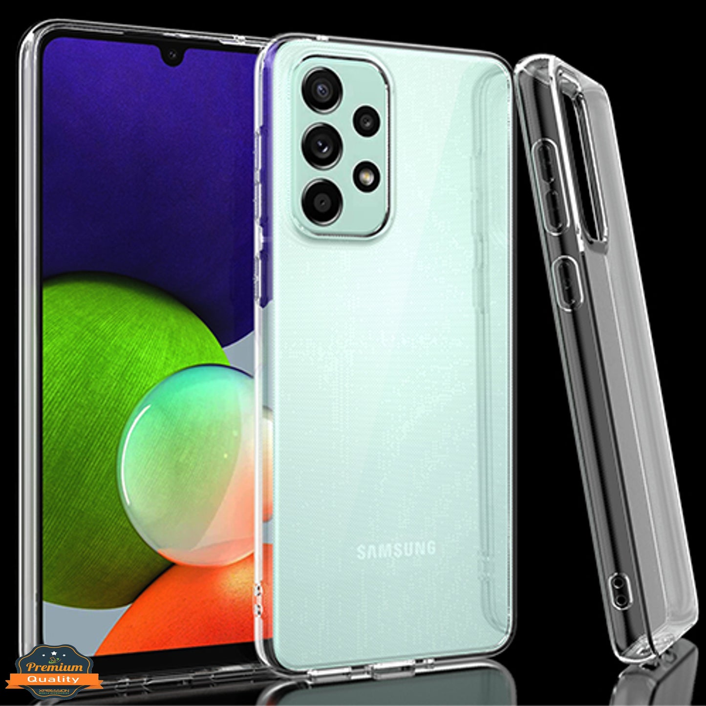 For Samsung Galaxy A33 5G Ultra Slim Thin Transparent Silicone Soft Skin Flexible TPU Gel Rubber Candy Gummy Protective Hybrid Phone Case Cover