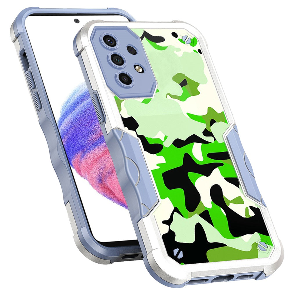 For Samsung Galaxy A53 5G Fashion Design Tough Shockproof Hybrid Stylish Pattern Heavy Duty TPU Rubber Armor Phone Case Cover