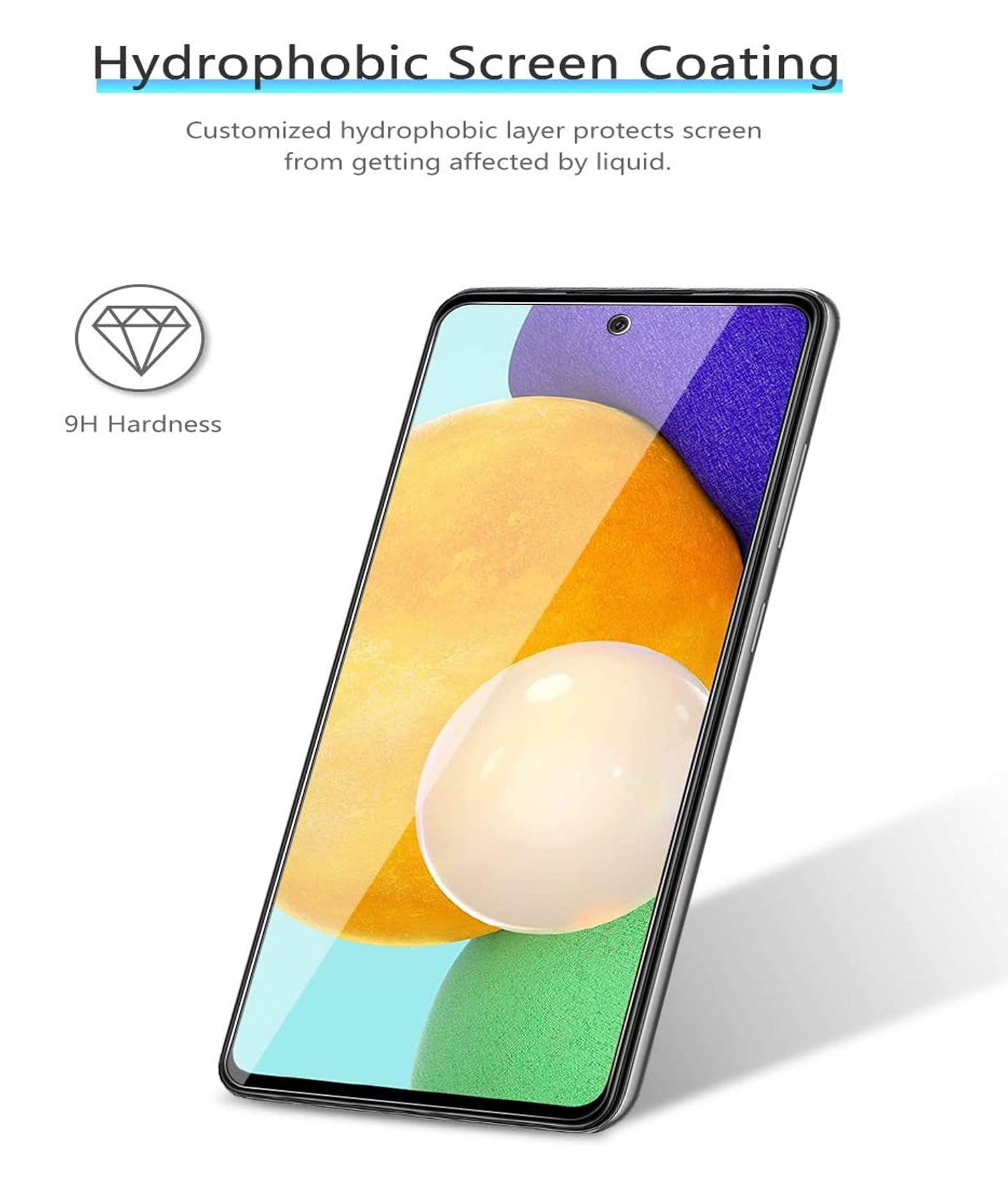 For Samsung Galaxy A12 5G LCD Clear Screen Protector Temper Glass 2.5D Edge, Anti-Fingerprint, Easy Installation 9H Transparent HD Clear Screen Protective Guard Clear Phone Case Cover