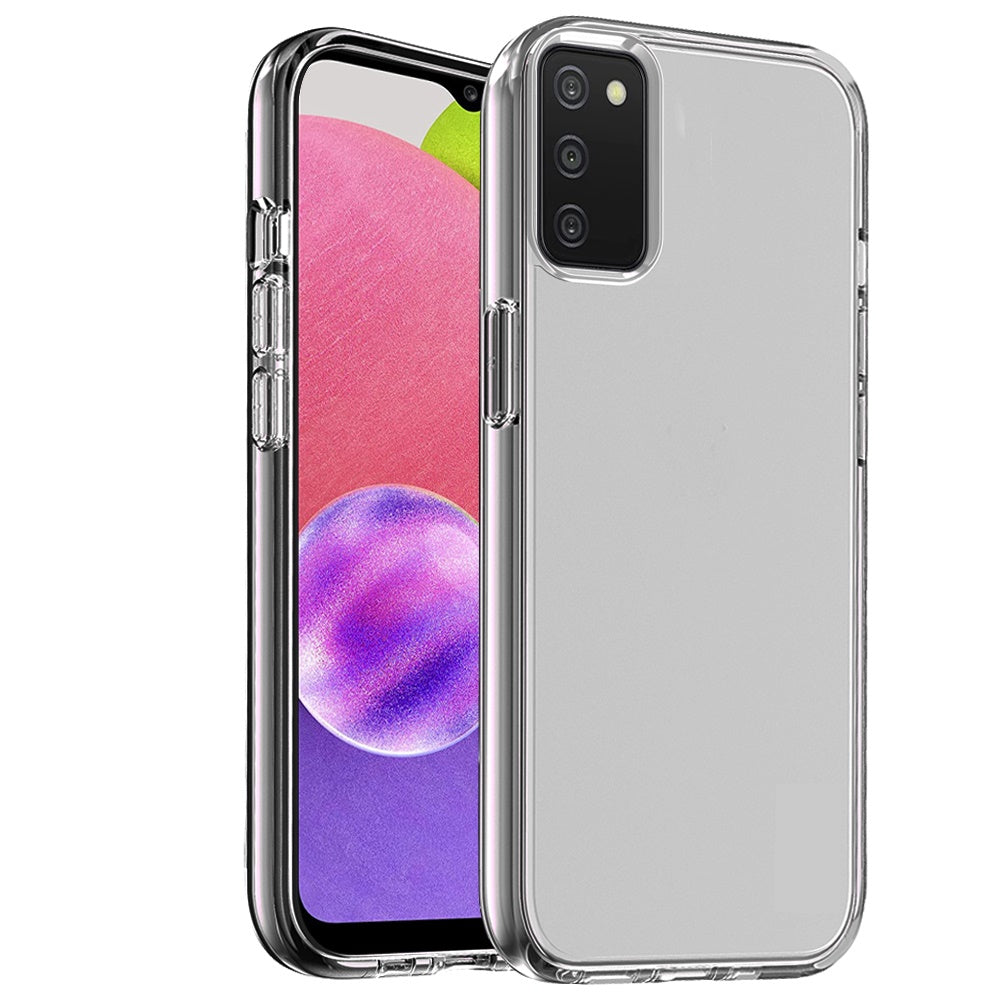 For Samsung Galaxy A03S Transparent Shock Absorption Thick TPU Rubber Gel Ultra Thick 3mm Hybrid Silicone Protective Phone Case Cover