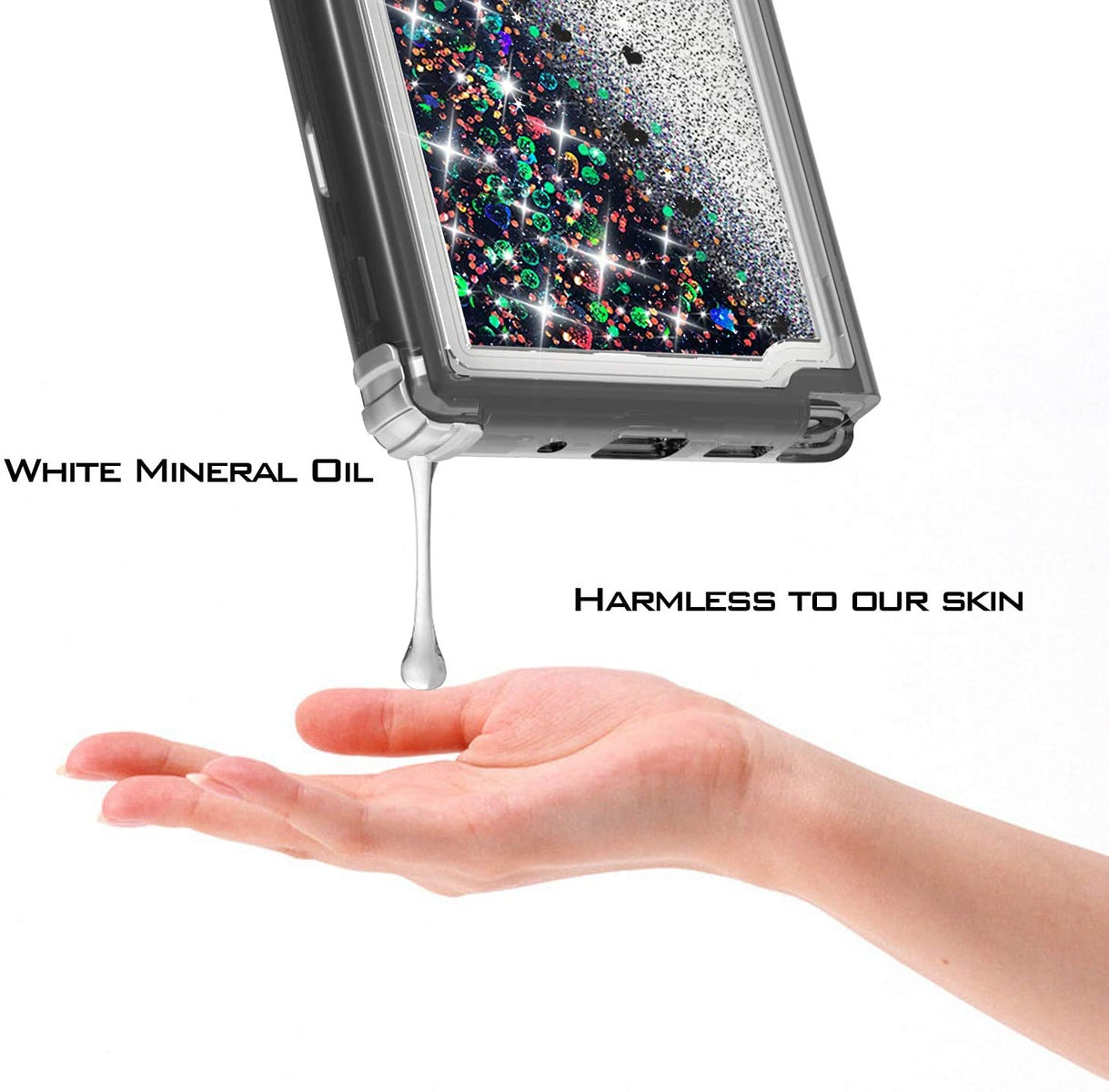 For Samsung Galaxy A22 5G Hybrid Liquid Glitter 3D Bling Quicksand Flowing Sparkle Hard Shockproof 3 in 1 TPU Heavy Duty Phone Case Cover