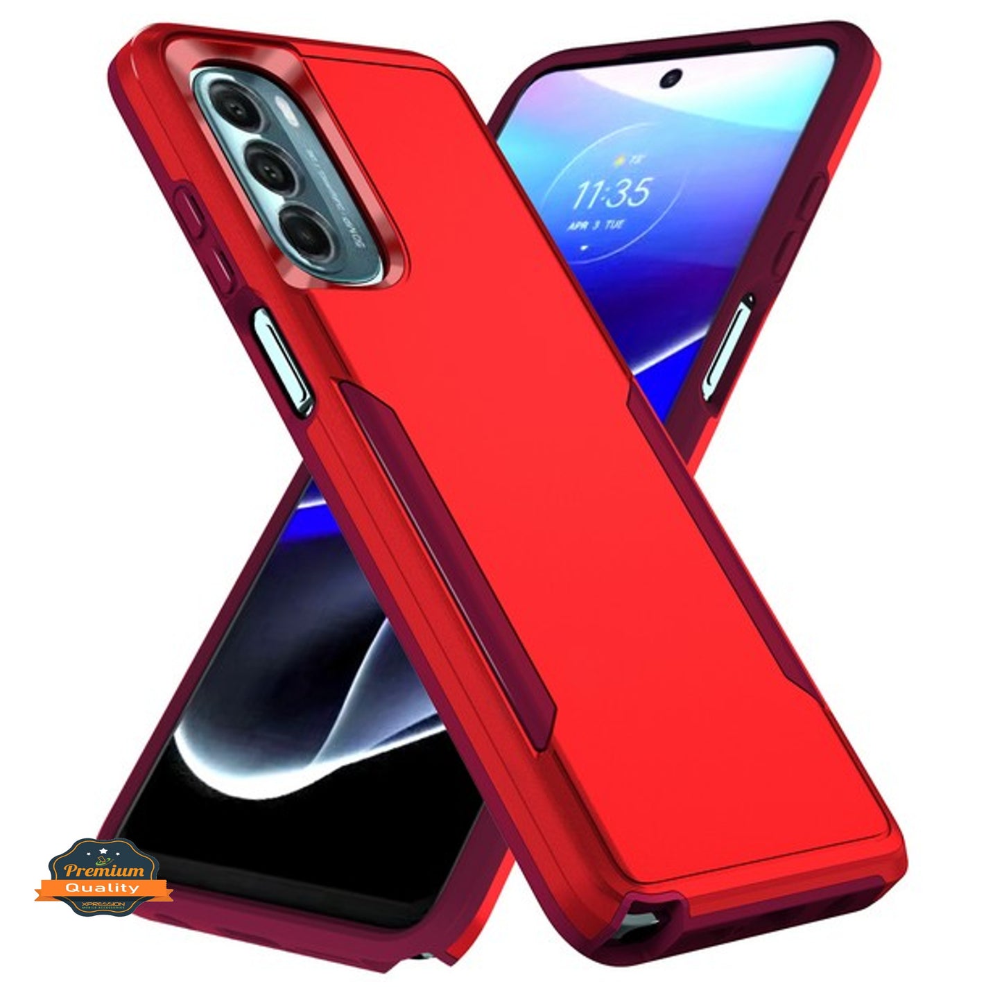 For Samsung Galaxy A03S Hybrid Bumper Rugged Dual Layer Heavy-Duty Military-Grade Rubber TPU Defender Protective Phone Case Cover