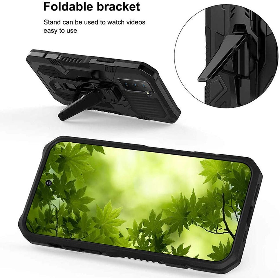 For Samsung Galaxy A03S Hybrid Heavy Duty Protection Shockproof Defender with Belt Clip and Kickstand Dual Layer Shell Phone Case Cover