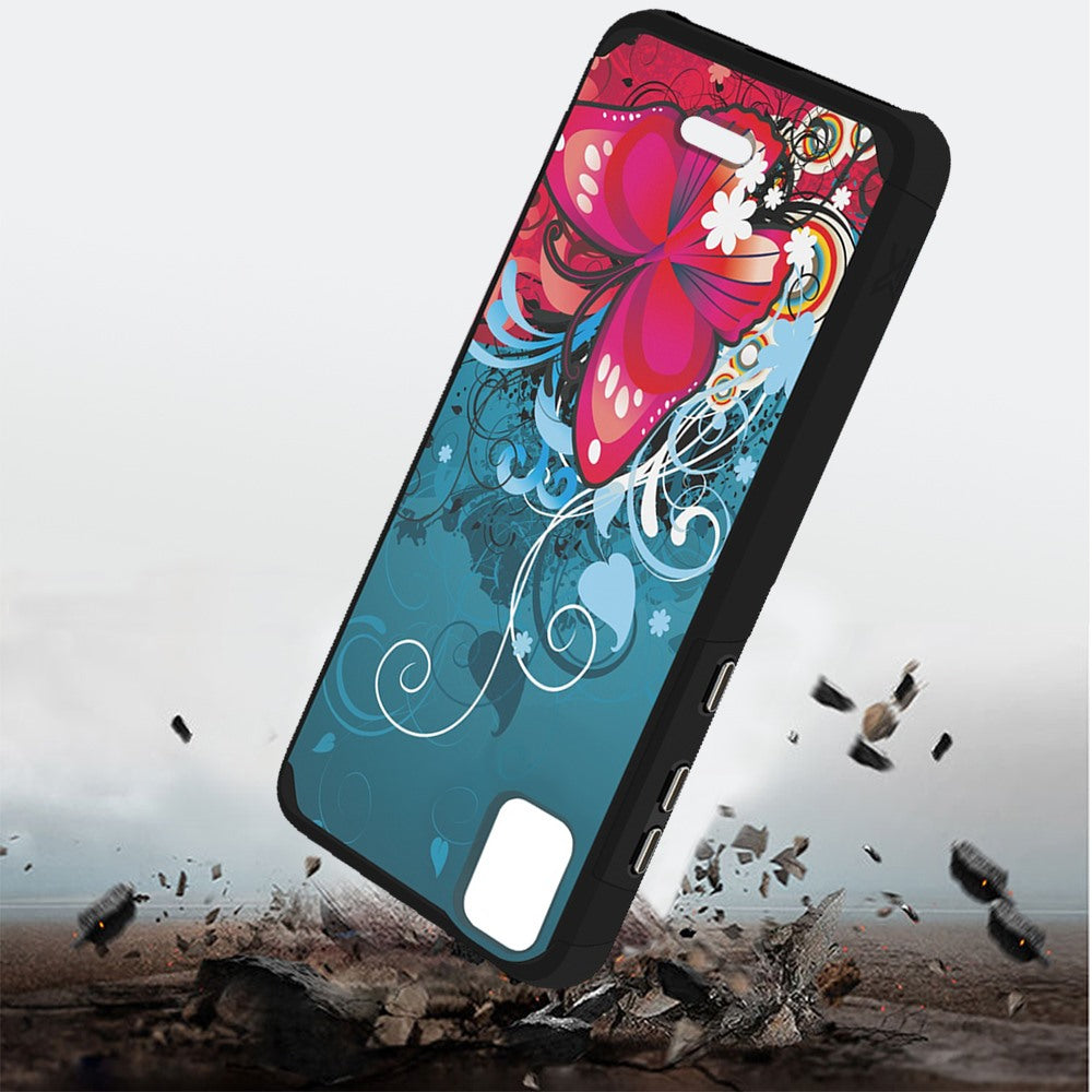 For Wiko Voix Slim Corner Protection Shock Absorption Hybrid Dual Layer Hard PC + TPU Rubber Frame Armor Defender Phone Case Cover