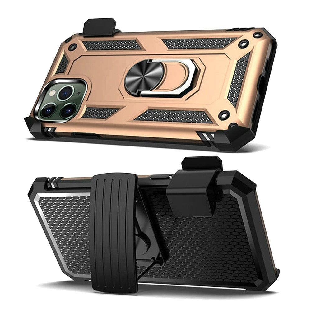 For Apple iPhone SE 2022 /SE 2020/8/7 with Belt Clip Holster Ring Stand Holder, Military Grade Fit for Magnetic Car Mount Shockproof Hybrid Rugged Phone Case Cover