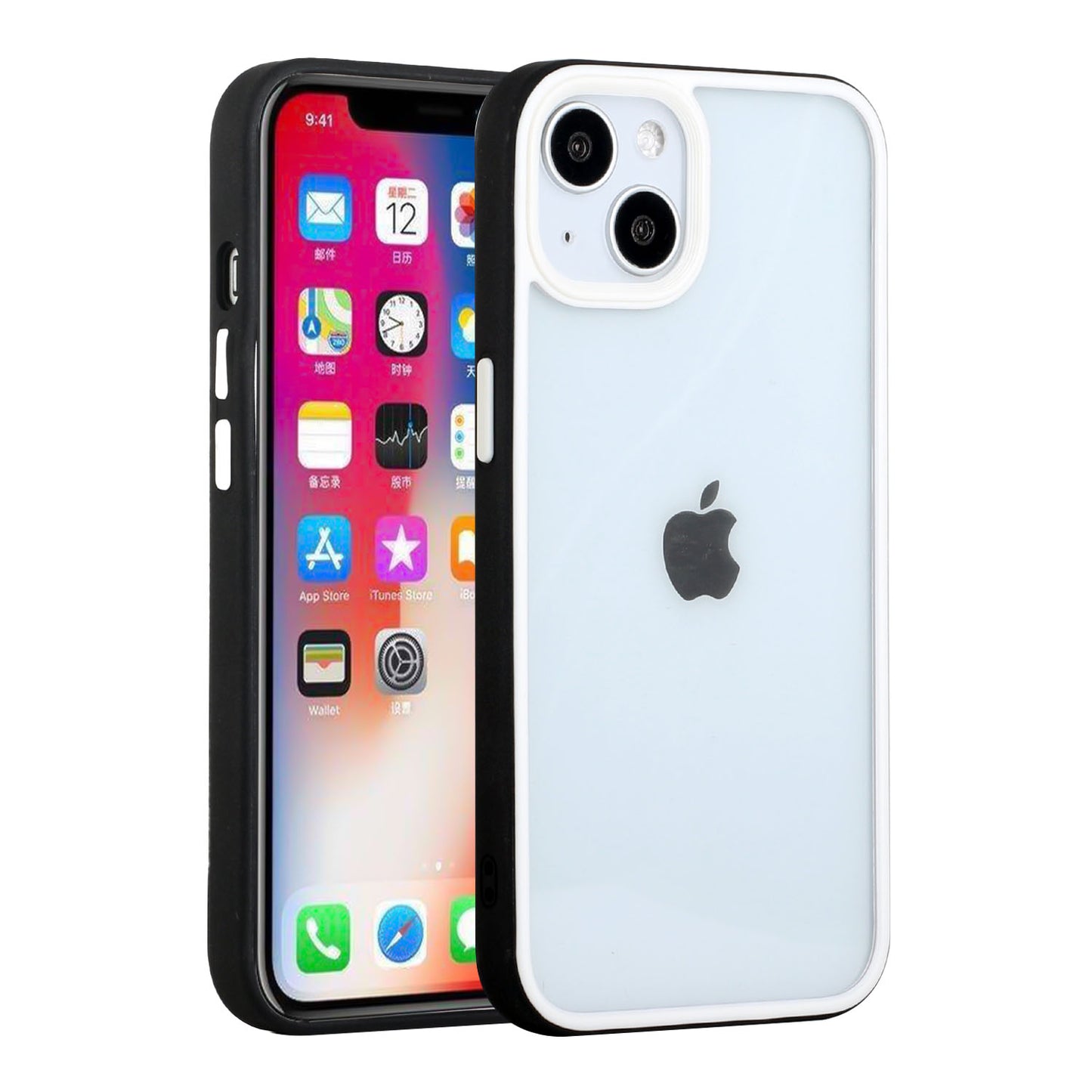 For Samsung Galaxy A33 5G Hybrid Transparent Colored Frame Bumper Hard Back Shockproof Slim TPU Silicone Protective Phone Case Cover
