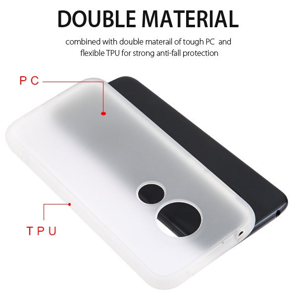 Alcatel T-Mobile Revvlry Slim Fit Hybrid Transparent Rubber Gummy Hard PC Soft Silicone Protective