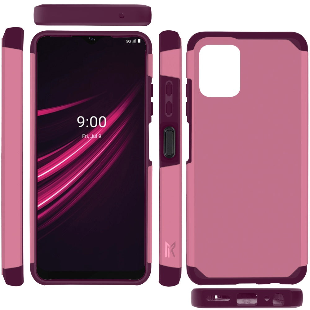 For OnePlus Nord N300 5G Ultra Slim Shock Absorption 2in1 Tuff Hybrid Dual Layer Hard PC TPU Rubber Frame Armor Phone Case Cover