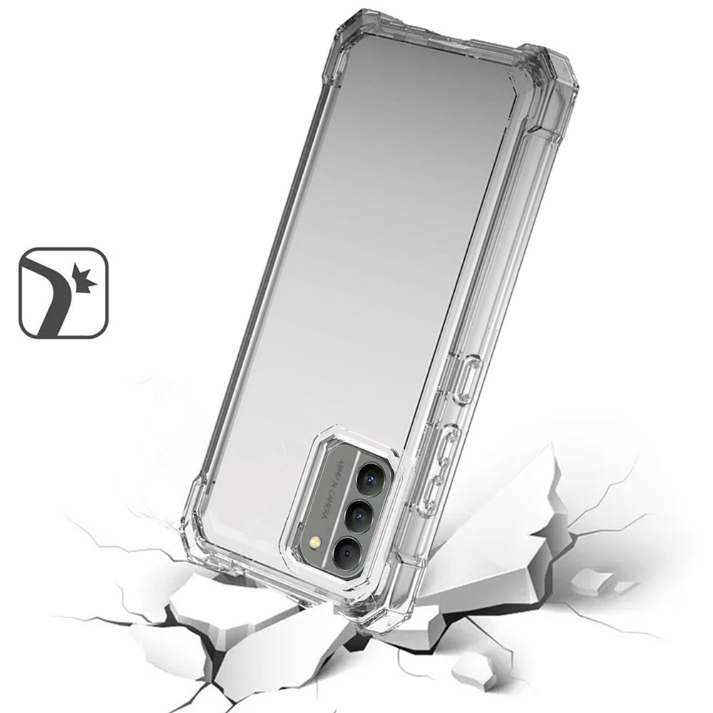 For Nokia G400 5G Clear Gradient Hybrid Thick Guard Shockproof Dual Layer Hard PC + TPU Bumper Frame Armor Phone Case Cover