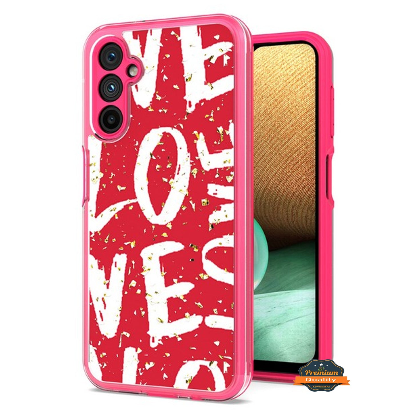 For Motorola Moto G Play 2023 Pattern Design Bling Glitter Shockproof Hybrid Soft TPU Frame and Hard PC Back Slim Phone Case Cover