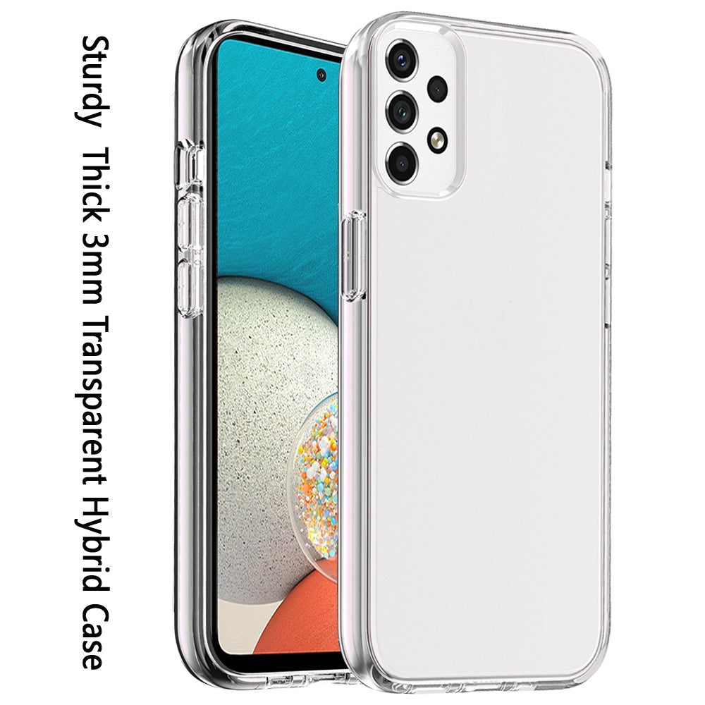 For Samsung Galaxy A53 5G Transparent Shock Absorption Thick TPU Rubber Gel Ultra Thick 3mm Hybrid Silicone Protective Slim Phone Case Cover