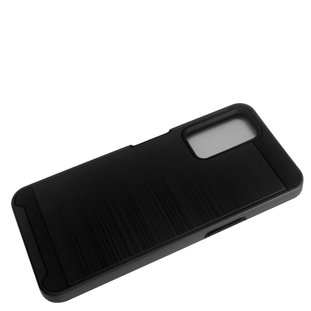 For T-Mobile /Metro Revvl V+ Plus 5G Brushed Texture Slim Hybrid Shockproof Dual Layer Hard PC & TPU Armor Rugged Phone Case Cover