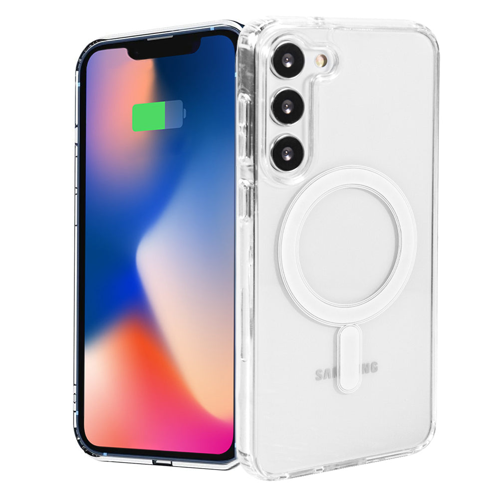 For Samsung Galaxy S23 /Plus /Ultra Crystal Clear Hybrid Impact Protection Case with Magsafe Compatibility Phone Case Cover