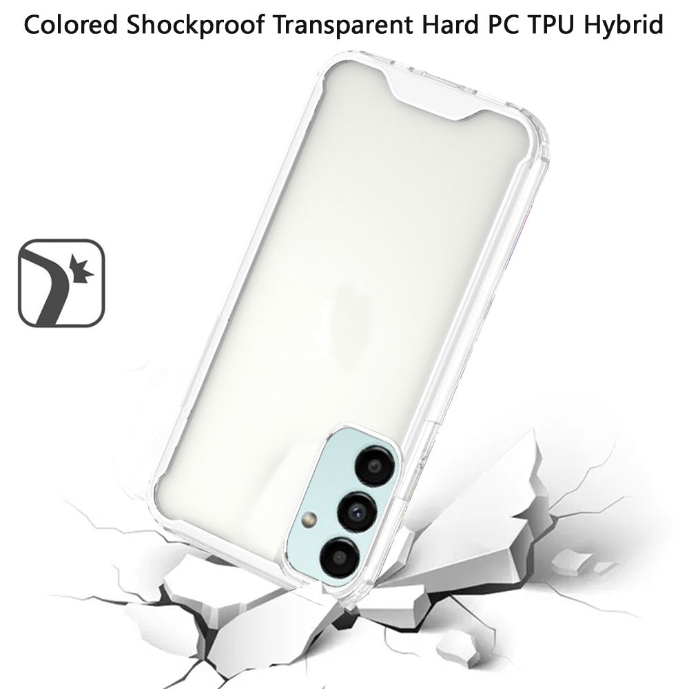 For Samsung Galaxy S9 /S9 Plus Colored Shockproof Transparent Hard PC + Rubber TPU Hybrid Bumper Shell Slim Fit Skin Protective Phone Case Cover