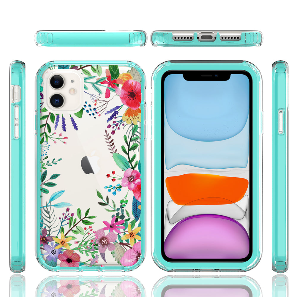 For Apple iPhone SE 2022 /SE 2020/8/7 Beautiful Design 3 in 1 Hybrid Armor Hard Plastic TPU Shockproof Protective Frame Phone Case Cover