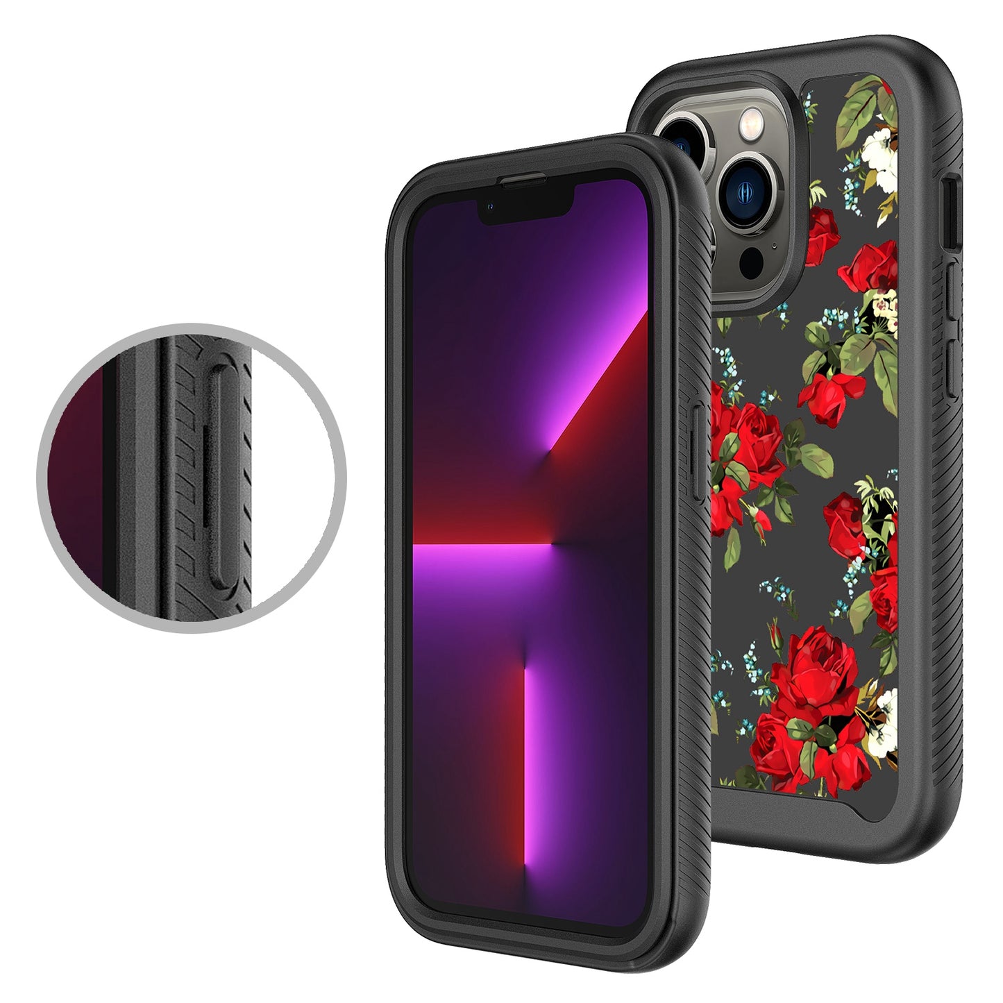 For Samsung Galaxy A23 5G Stylish Design 2in1 Hybrid Armor Hard Rubber TPU Shockproof Front Frame Bumper Phone Case Cover
