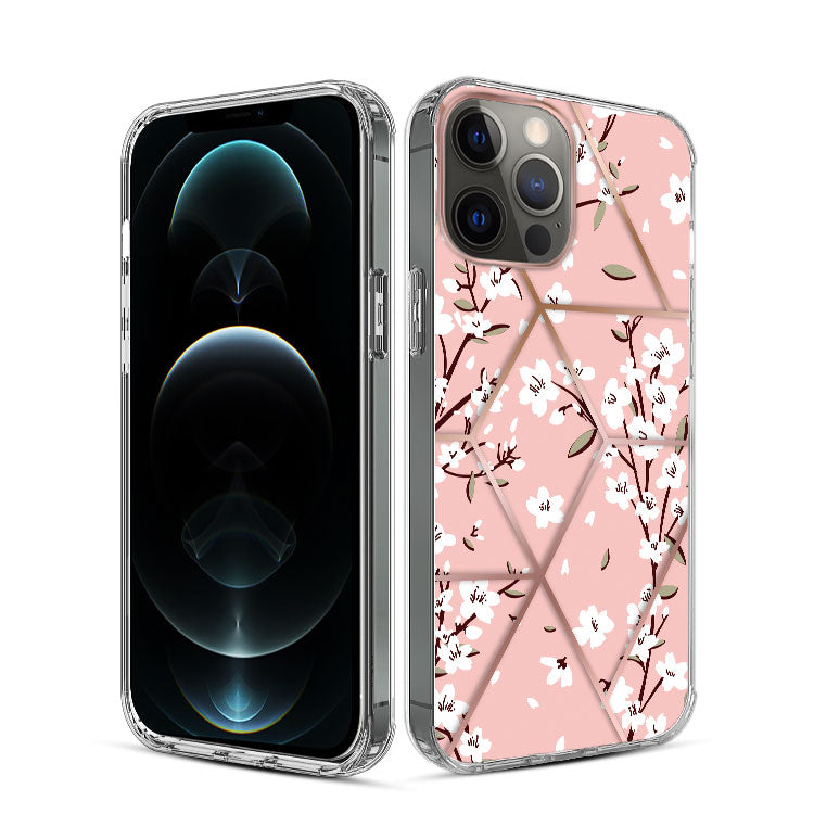 For Samsung Galaxy A23 5G Fashion Art Floral Design Beautiful Flower Pattern Hybrid Protective Hard Rubber TPU Pink Sakura Spring Flowers Phone Case Cover