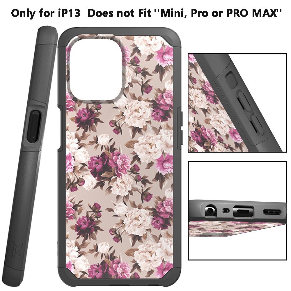 For Apple iPhone 13 / Pro Max Graphic Design Pattern Hard PC Soft TPU Silicone Protection Hybrid Shockproof Armor Rugged Bumper Phone Case Cover