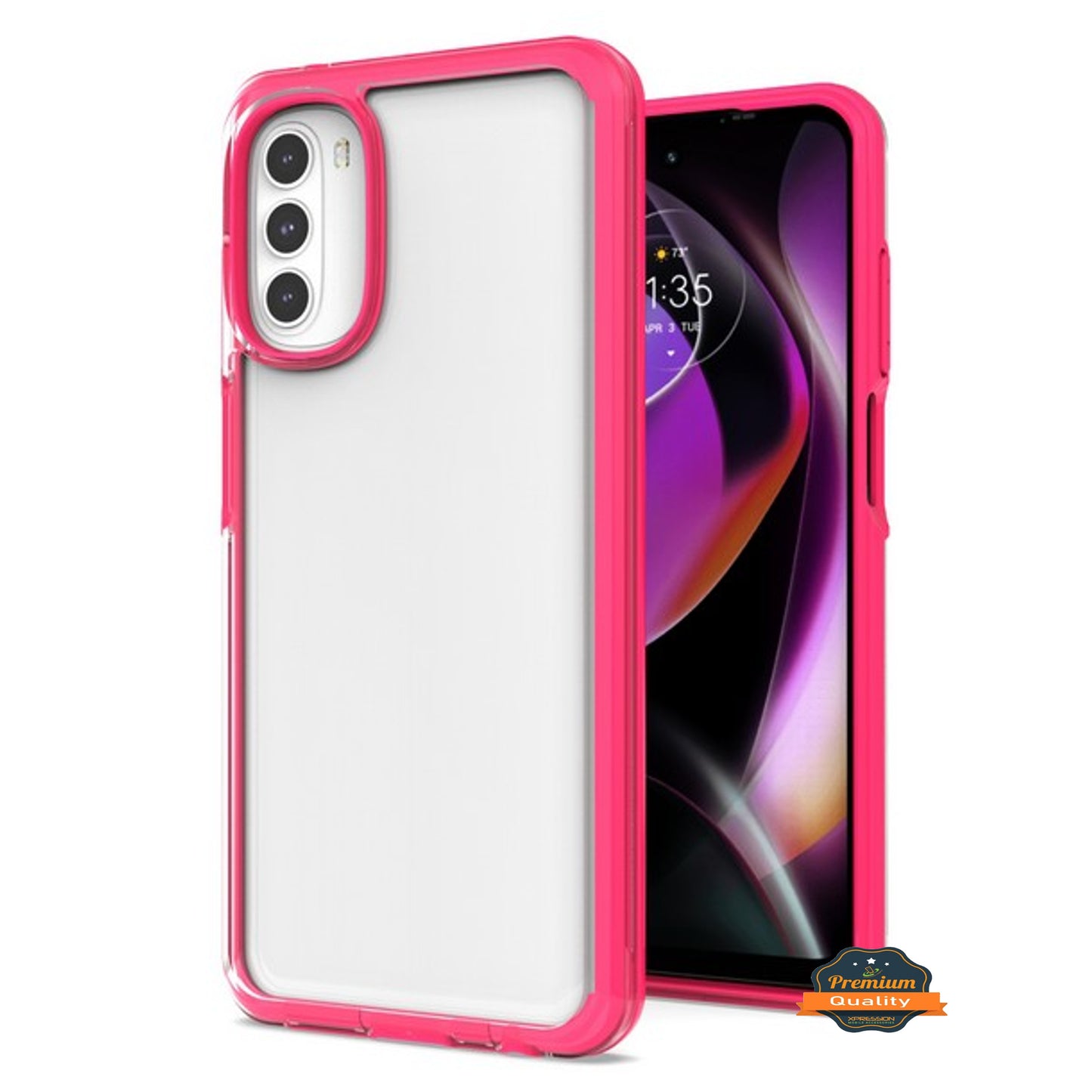 For Motorola Moto G 5G 2022 Colorful Hybrid Shockproof Protection Soft TPU Frame and Hard PC Back Slim Fit Phone Case Cover