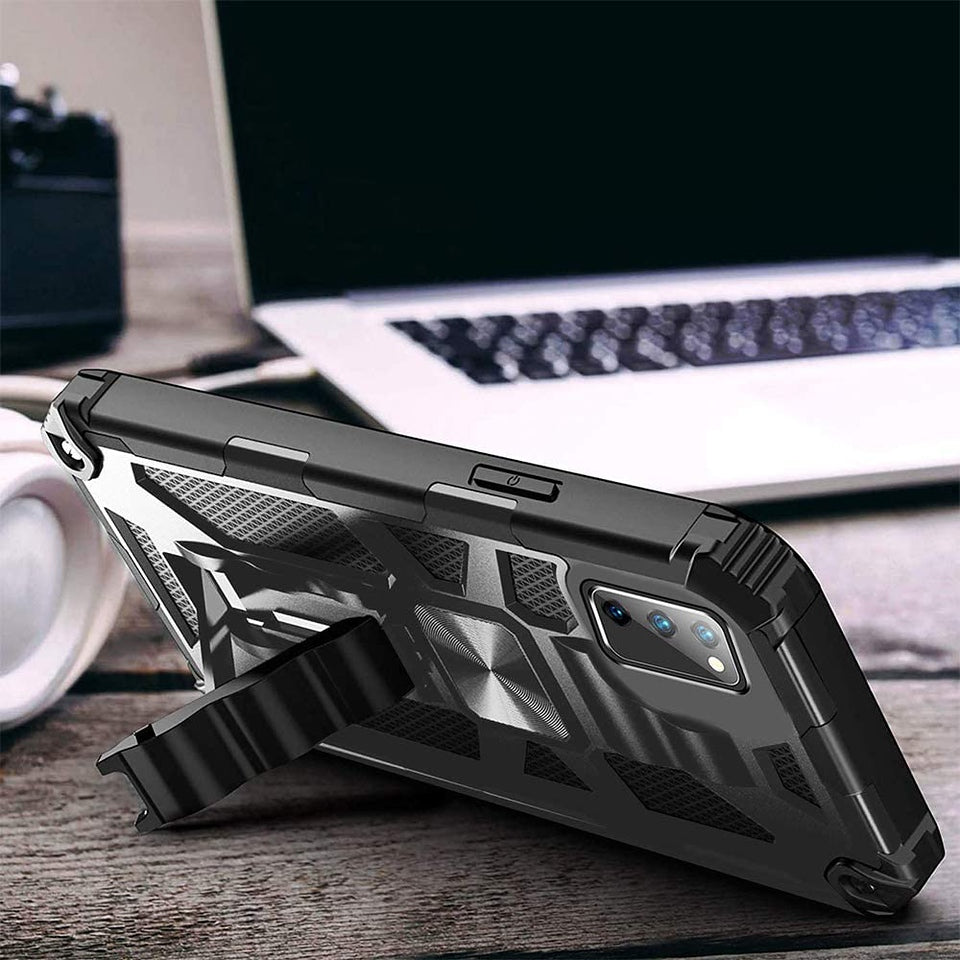 For Samsung Galaxy A13 5G Cases with Invisible Kickstand Stand Dual Layer Hybrid Defender Military Grade Shockproof Hard PC Phone Case Cover