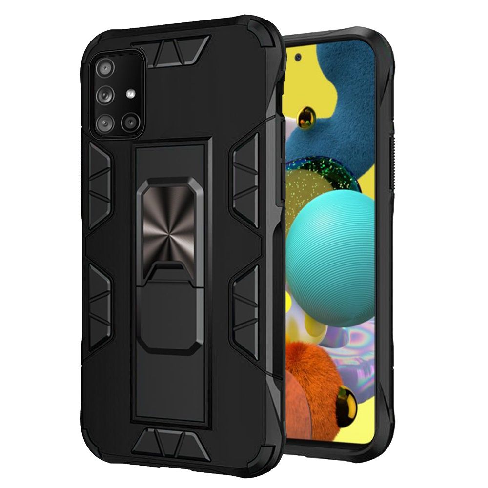 For Samsung Galaxy A02S Hybrid Magnetic Slide Ring Stand fit Car Mount Grip Holder Full Body Heavy Duty Rugged Military Grade Phone Case Cover