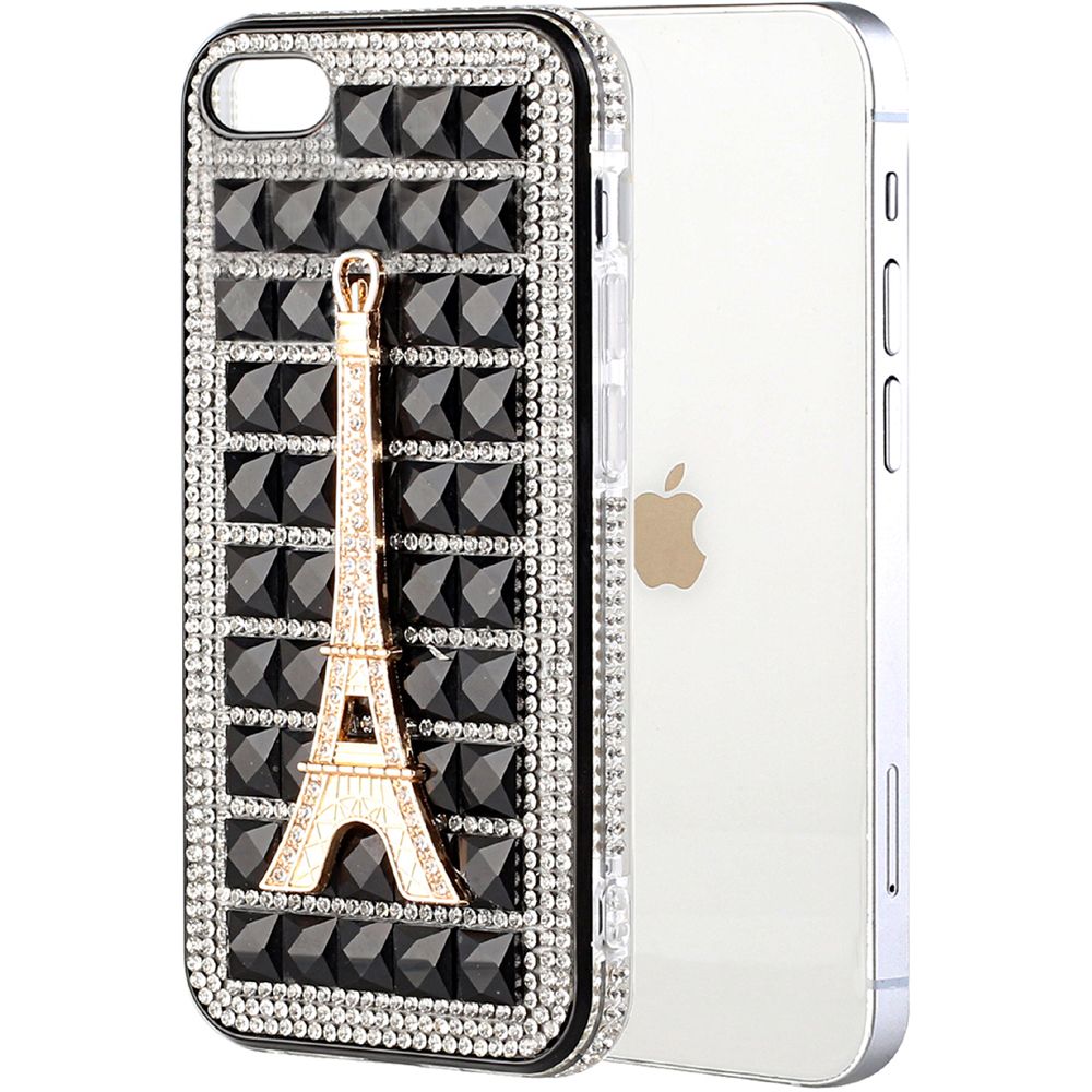 For Apple iPhone SE 2022 /SE 2020/8/7 Fashion Luxury 3D Bling Diamonds Rhinestone Jeweled Ornament Crystal Hybrid Hard Phone Case Cover
