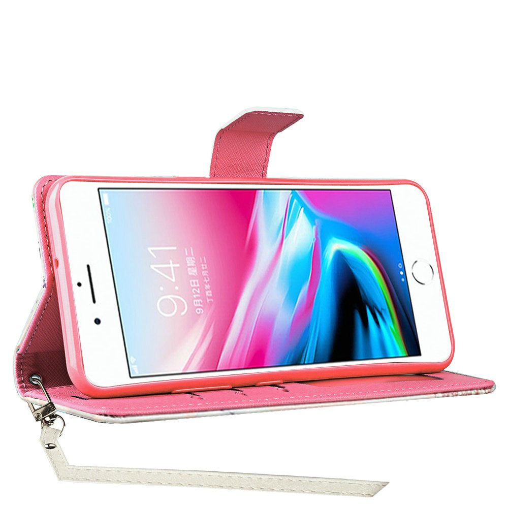 For Samsung Galaxy A02S Wallet Case PU Leather Design Pattern with Credit Card Slot Strap, Stand Magnetic Folio Pouch Phone Case Cover