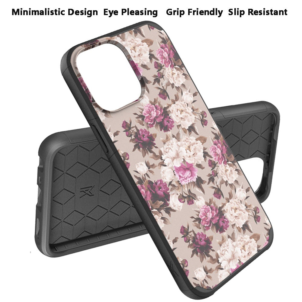 For Apple iPhone 13 / Pro Max Graphic Design Pattern Hard PC Soft TPU Silicone Protection Hybrid Shockproof Armor Rugged Bumper Phone Case Cover
