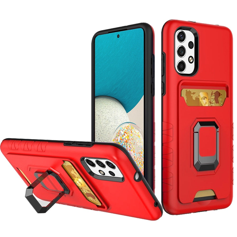 For Samsung Galaxy A53 5G Wallet Case Designed with Credit Card Holder & Stand Kickstand Ring Heavy Duty Hybrid Armor Phone Case Cover