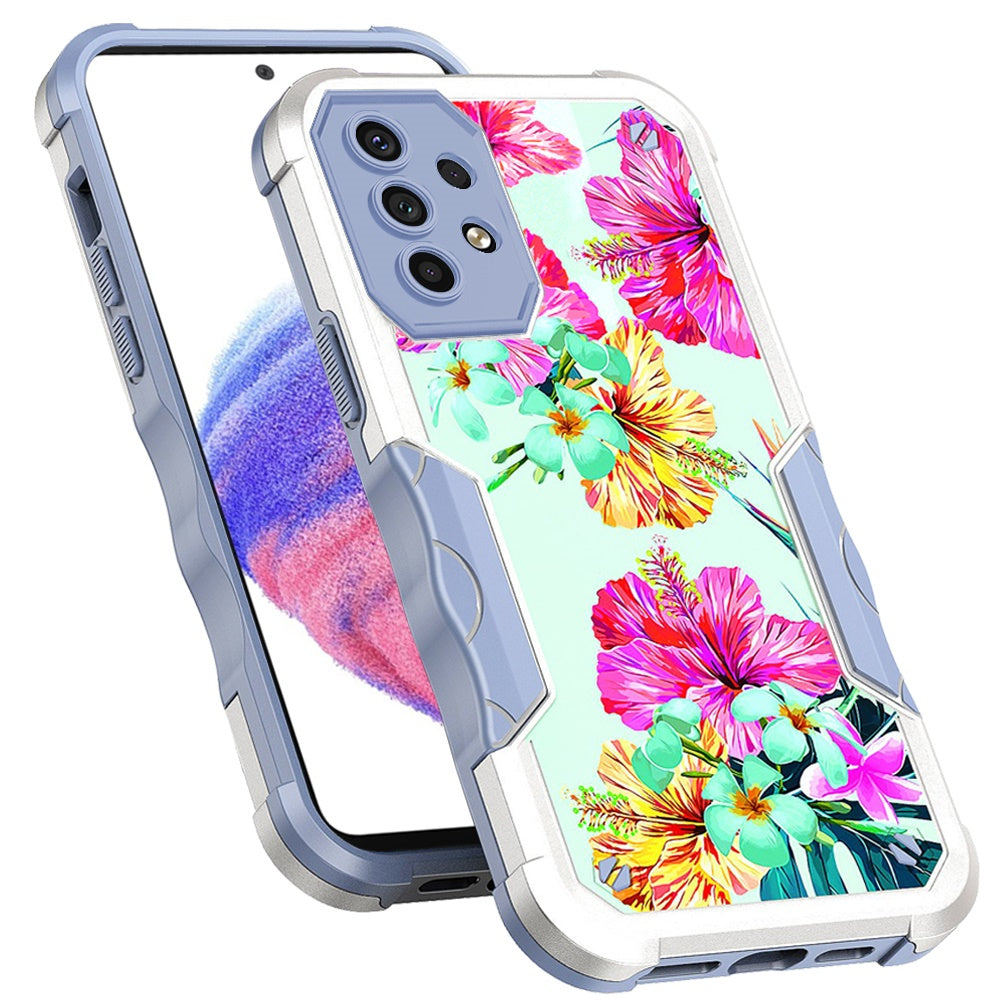 For Samsung Galaxy A53 5G Fashion Design Tough Shockproof Hybrid Stylish Pattern Heavy Duty TPU Rubber Armor Phone Case Cover
