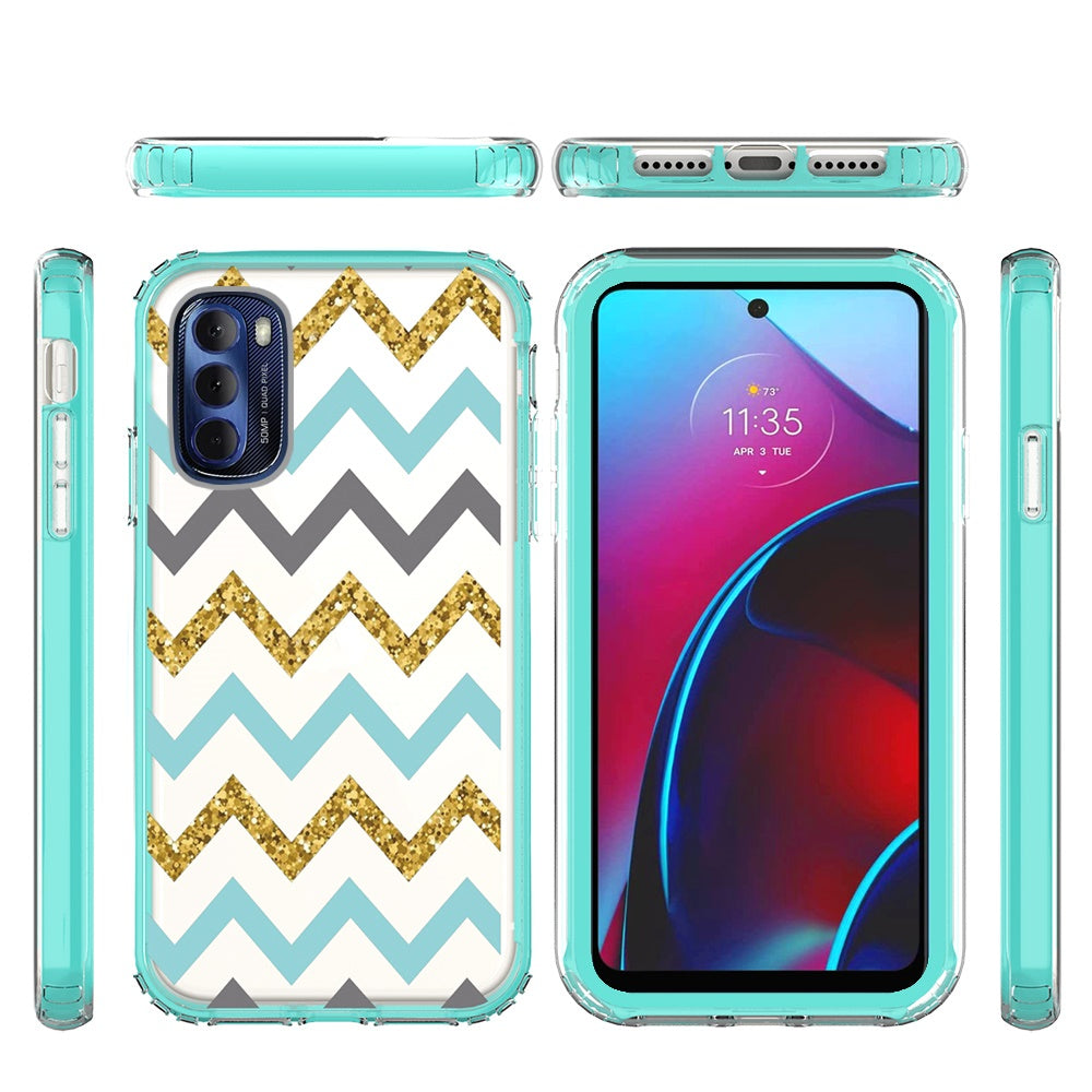 For Motorola Moto G Stylus 2022 4G Beautiful Design 3in1 Hybrid Armor Hard PC Rubber TPU Shockproof Protective Frame Phone Case Cover
