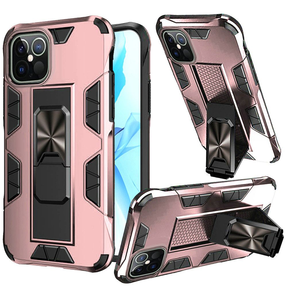 For Apple iPhone 11 (6.1") Hybrid Magnetic Slide Ring Stand fit Car Mount Grip Holder Body Heavy Duty Rugged Military Grade Phone Case Cover