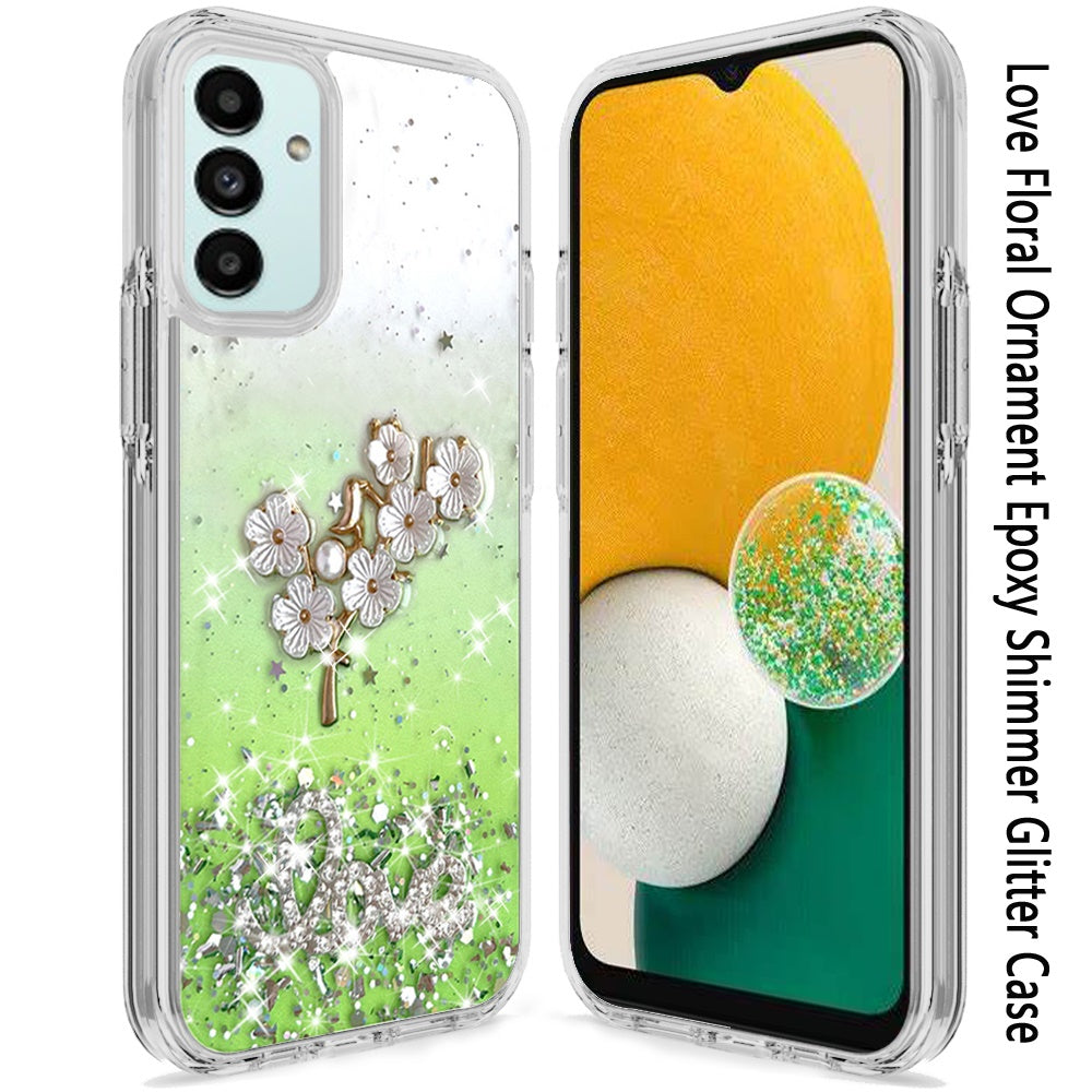 For Motorola Moto G Power 2022 Fashion Graphic Pattern Design Epoxy Colorful Skin Glitter Hybrid Bling TPU Hard Impact Armor Phone Case Cover