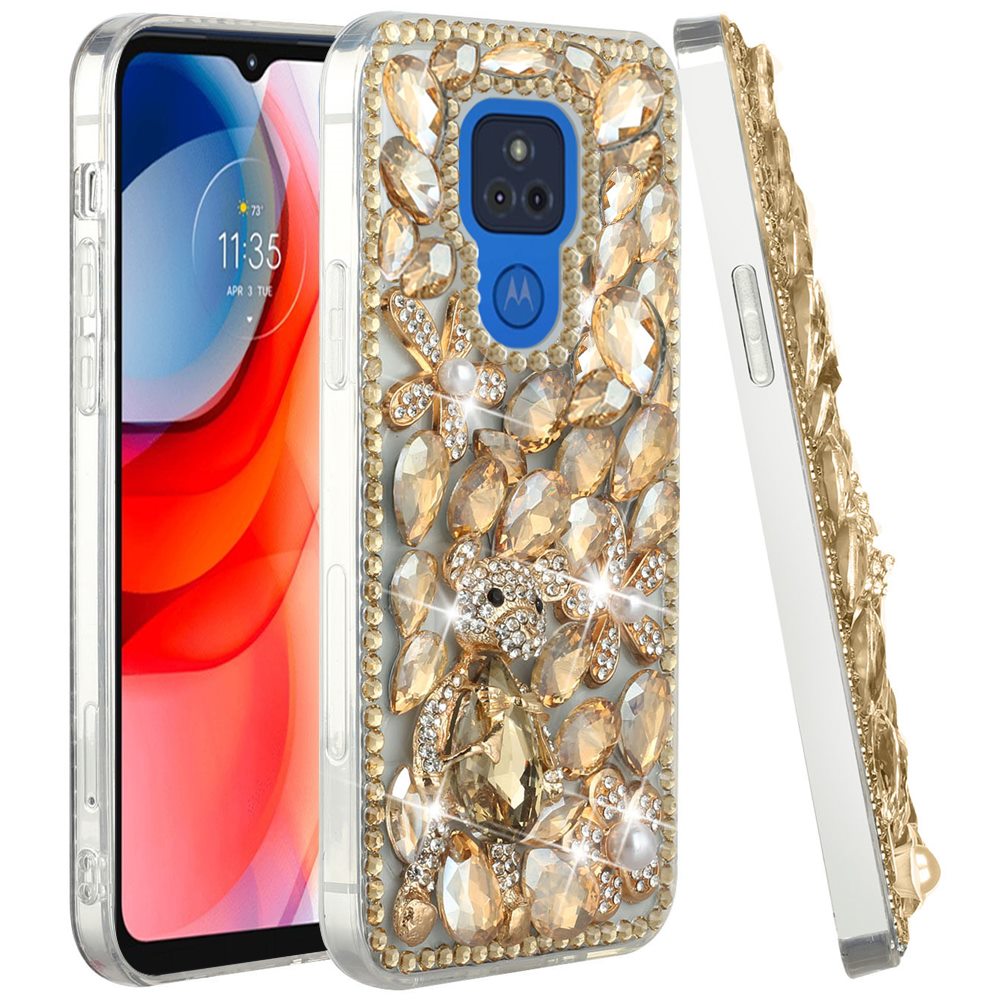 For Samsung Galaxy A13 4G Bling Clear Crystal 3D Full Diamonds Luxury Sparkle Transparent Rhinestone Hybrid Protective Phone Case Cover
