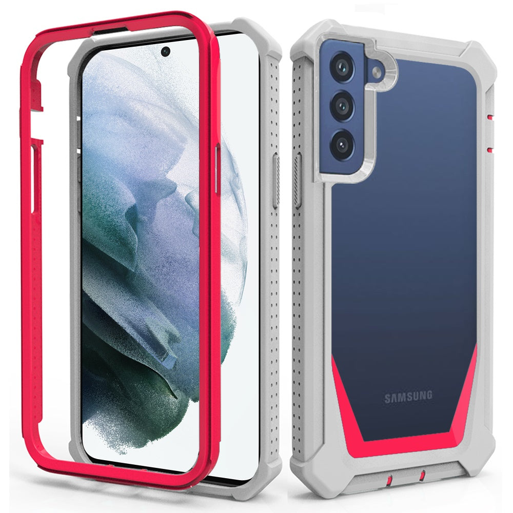 For Samsung Galaxy S22 /Plus Ultra Solid Tough Shockproof Ultimate Hybrid Full-Body Rugged Bumper Frame Clear Back Hard PC Soft TPU Phone Case Cover