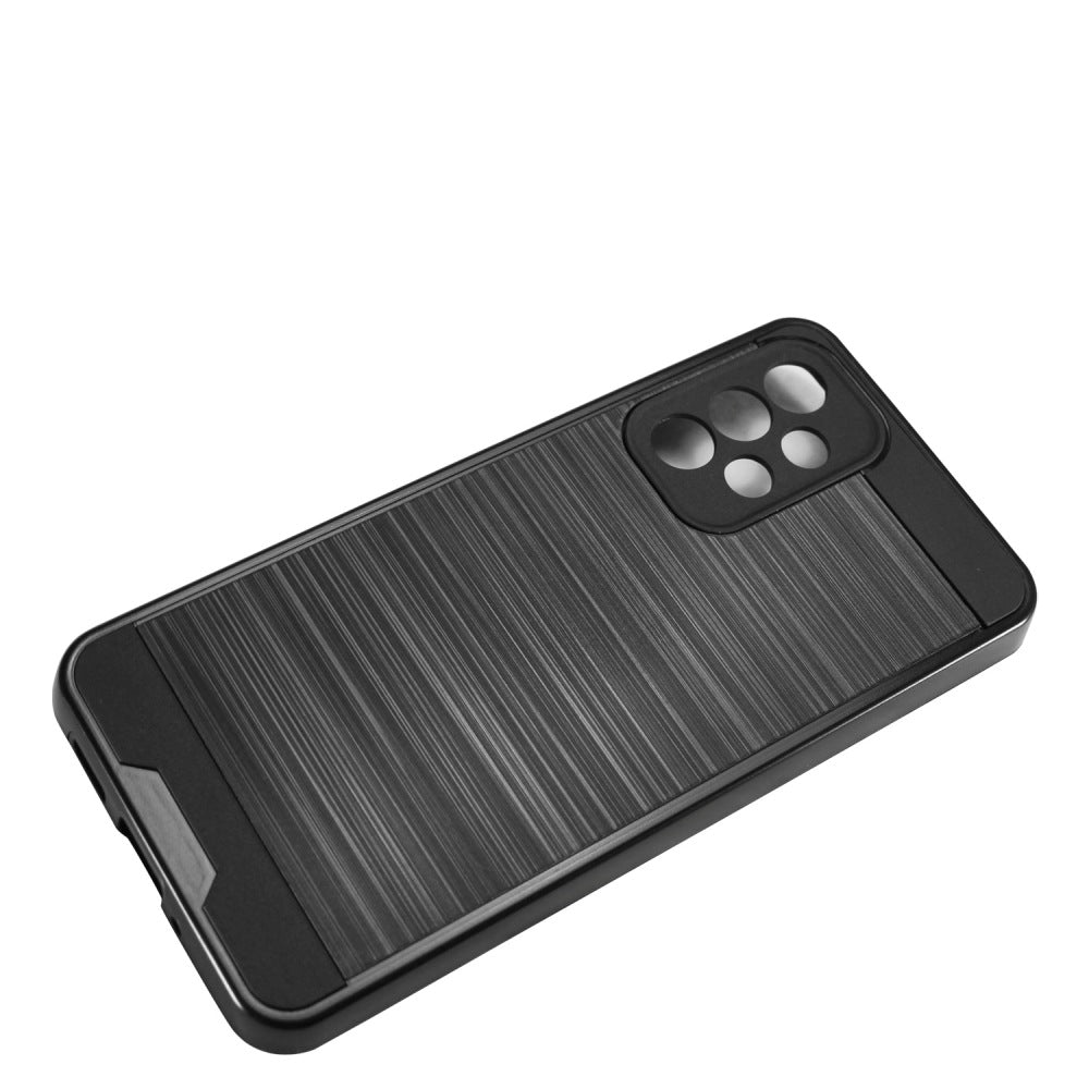 For Samsung Galaxy A33 5G Brushed Texture Slim Hybrid Shockproof Dual Layer Hard PC & TPU Armor Rugged Protective Phone Case Cover