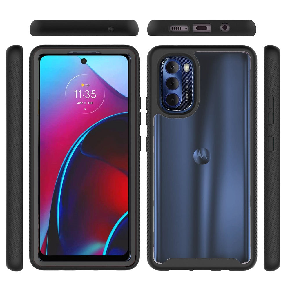 For Motorola Moto G Stylus 2022 4G Clear Dual Layer Rugged Bumper Frame Heavy Duty Hybrid Shockproof Rubber Hard TPU Phone Case Cover