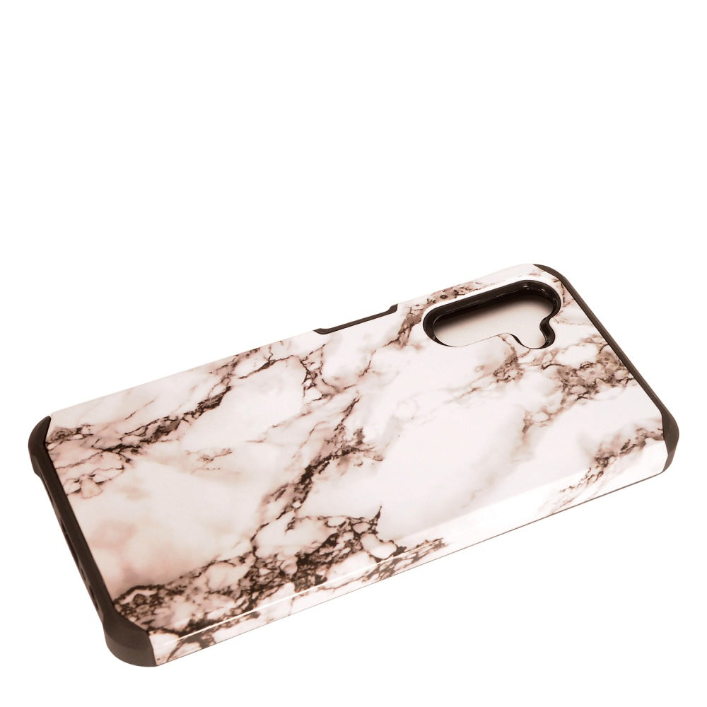 For Samsung Galaxy A13 5G Stylish Design Marble Armor Dual Layer 2 in 1 Rubberized Hard Shell Shockproof TPU Hybrid Phone Case Cover