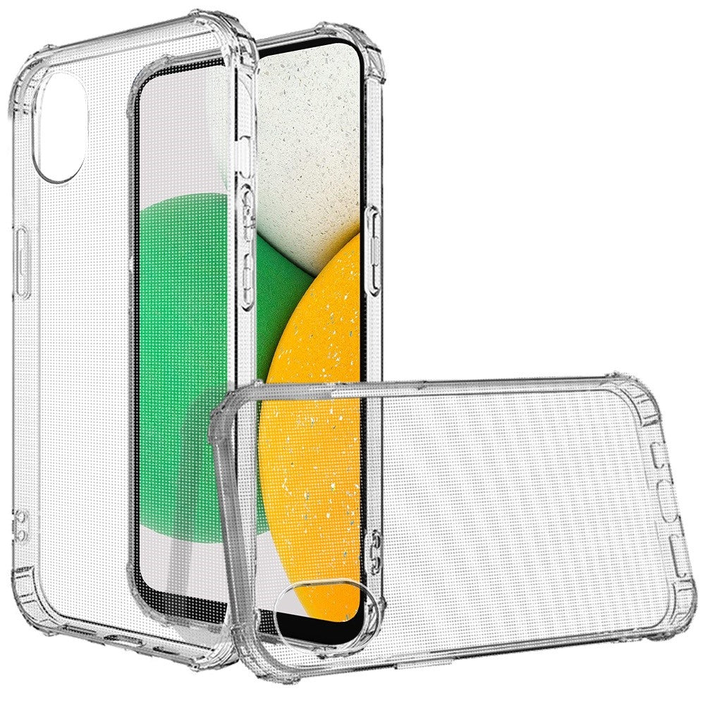 For Samsung A03 Core Hybrid Transparent Thick Pure TPU Rubber Silicone 4 Corners Gel Shockproof Protective Slim Back Clear Phone Case Cover