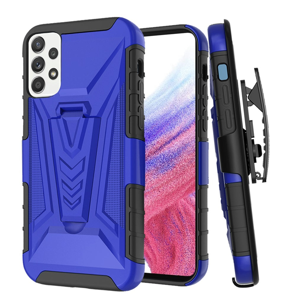 For Samsung Galaxy A53 5G Combo Rugged Swivel Belt Clip Holster Heavy Duty Hybrid Armor Rubber with Kickstand Stand Phone Case Cover