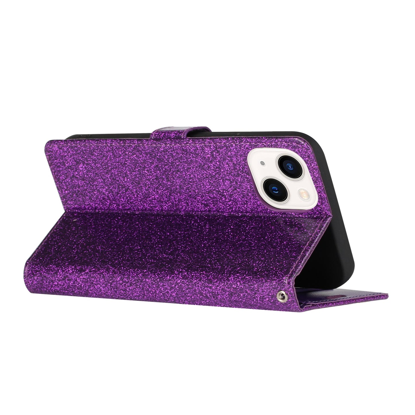 For Samsung Galaxy A53 5G Wallet Bow Glitter Bling Ornament Shimmer with Credit Card Slot Pocket & Lanyard Phone Case Cover