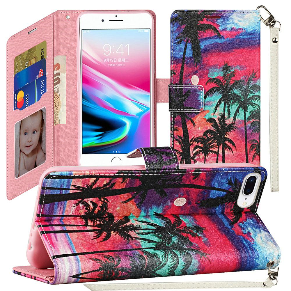 For Samsung Galaxy A02S Wallet Case PU Leather Design Pattern with Credit Card Slot Strap, Stand Magnetic Folio Pouch Phone Case Cover