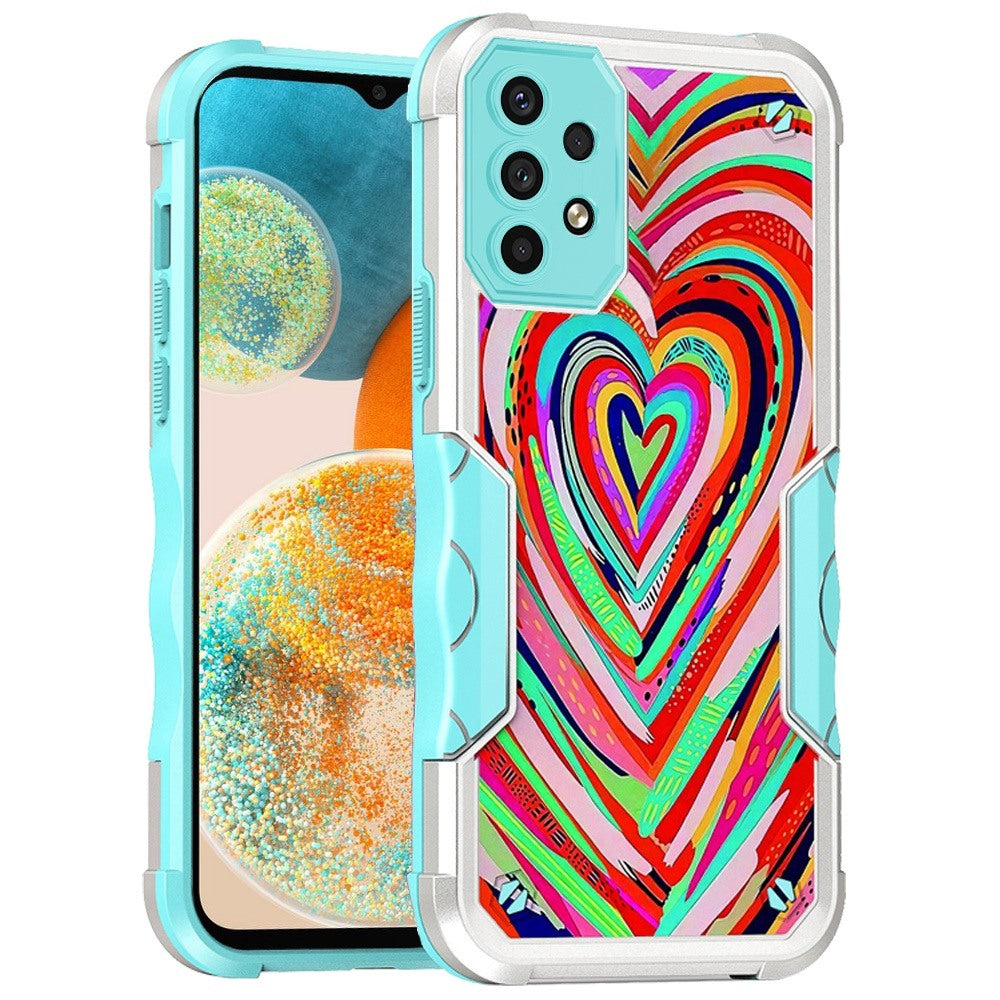 For Samsung Galaxy A23 5G Fashion Design Tough Shockproof Hybrid Stylish Pattern Heavy Duty TPU Rubber Armor Phone Case Cover