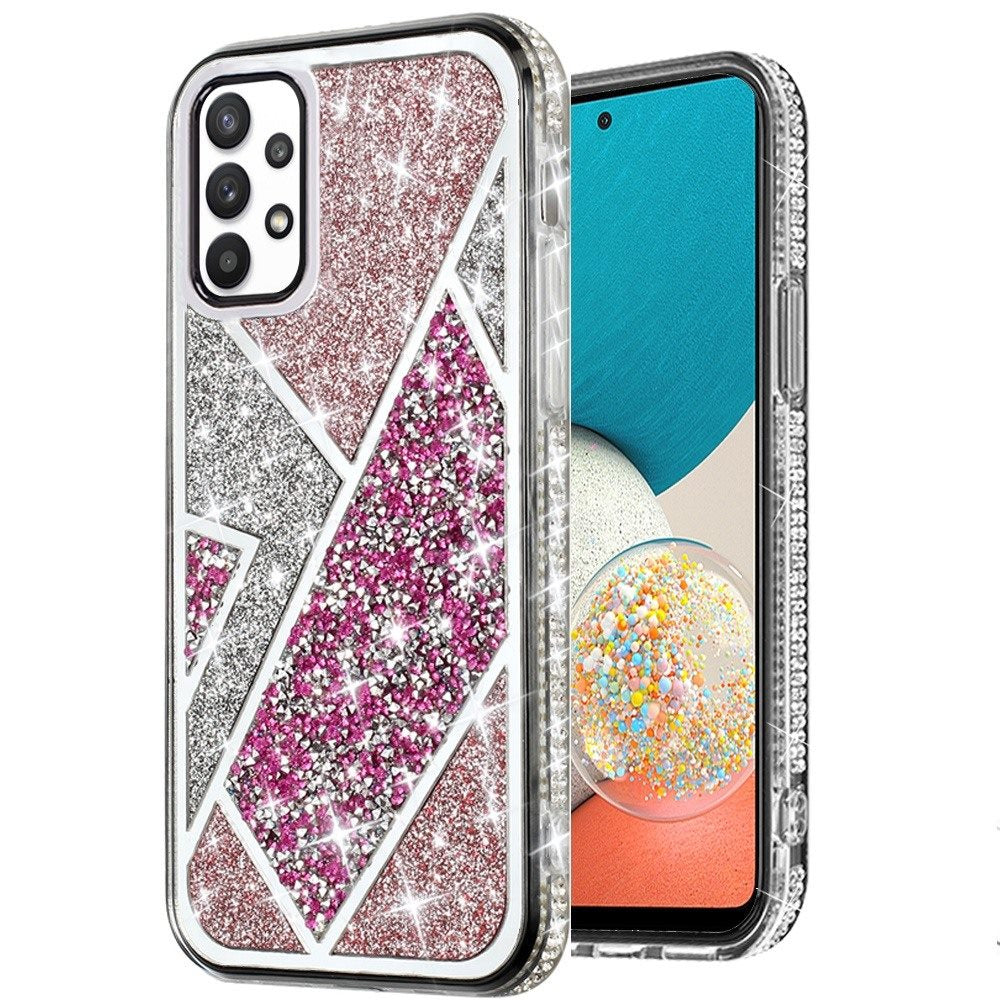 For Samsung Galaxy A53 5G Glitter Bling Diamond Rhinestone Sparkly Bumper Fashion Shiny Fancy Cases Hybrid Rugged Phone Case Cover