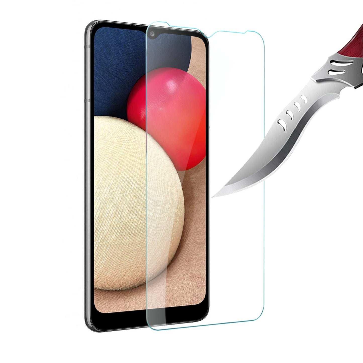 For Samsung Galaxy A03s Tempered Glass Screen Protector Premium HD Clear, Case Friendly, 9H Hardness, 3D Touch Accuracy, Anti-Bubble Film Clear Screen Protector