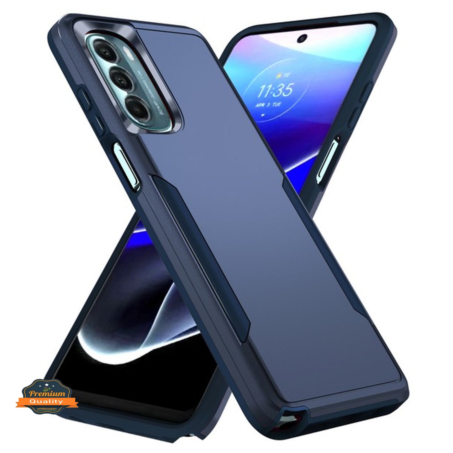 For Samsung Galaxy A03S Hybrid Bumper Rugged Dual Layer Heavy-Duty Military-Grade Rubber TPU Defender Protective Phone Case Cover