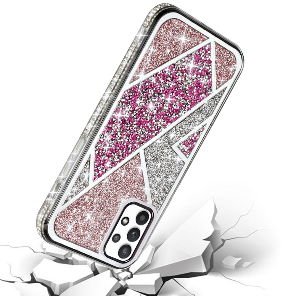 For Samsung Galaxy A53 5G Glitter Bling Diamond Rhinestone Sparkly Bumper Fashion Shiny Fancy Cases Hybrid Rugged Phone Case Cover