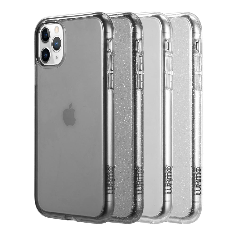 For Apple iPhone 13 /Pro Max Mini Transparent Glitter Bling Sparkly Hybird Hard PC Shell & Soft TPU Shock-Absorption Bumper Phone Case Cover