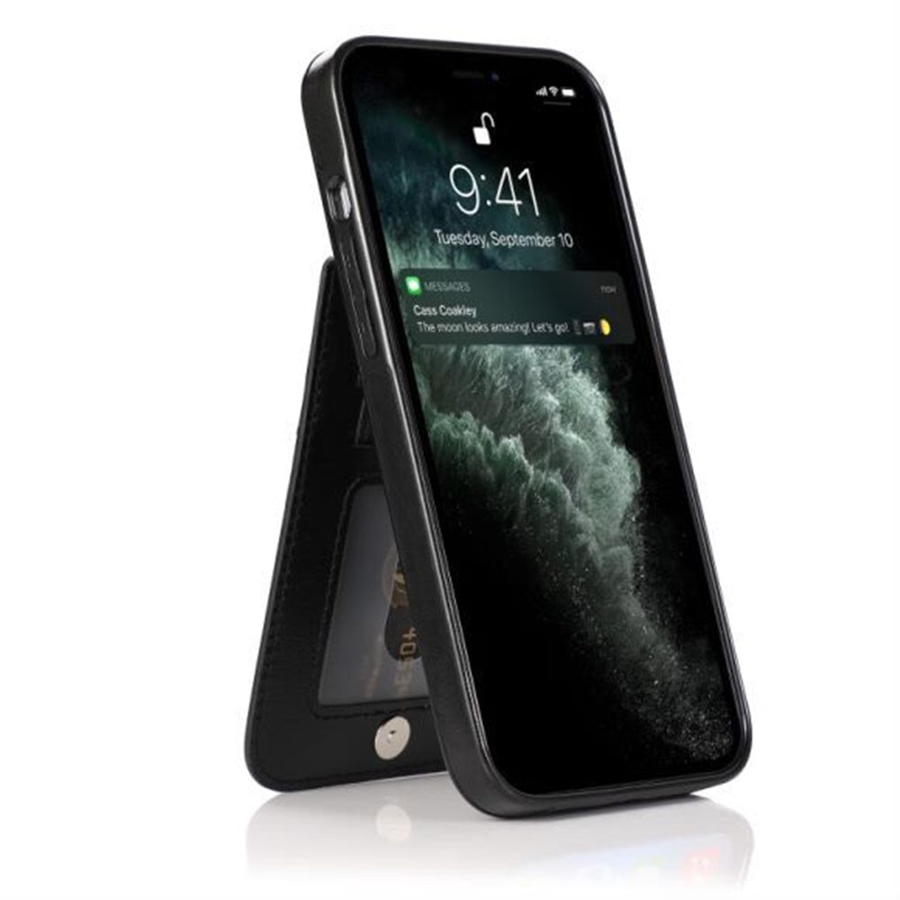For Apple iPhone 13 Pro Max Wallet Case with Credit Card Holder Vertical Leather Kickstand Magnetic Buttons Flip Pouch Phone Case Cover